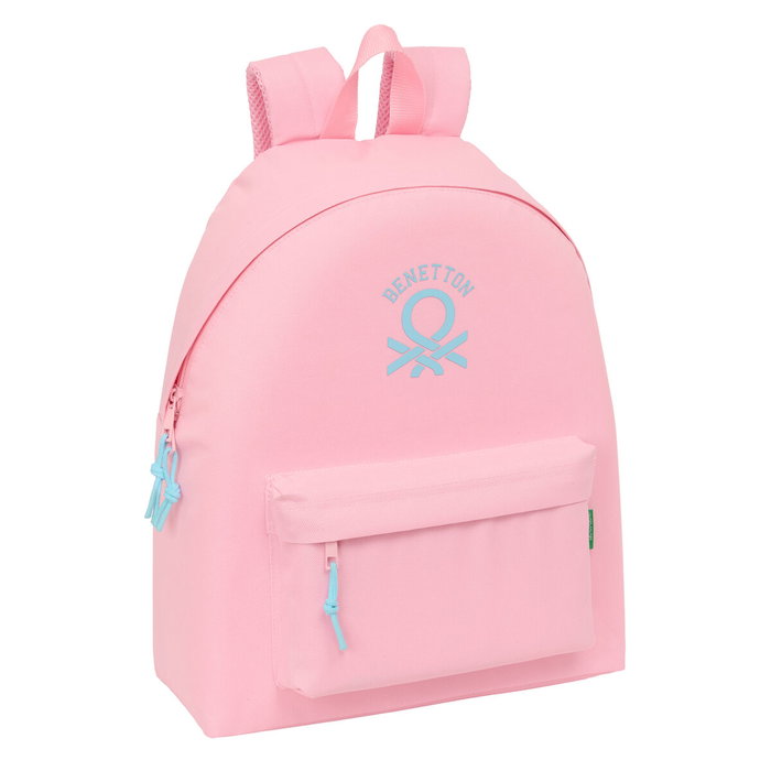 Cartable Benetton Rosa pastel Rose 33 x 42 x 15 cm Cartable Benetton Rosa pastel Rose 33 x 42 x 15 cm