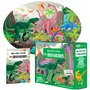 Puzzle Manolito Books 205 Pièces Dinosaures - Jeu Éducatif sur les Dinosauriens de l'Ère Jurassique pour Enfants à Partir de 6 Ans