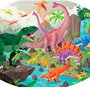 Puzzle Manolito Books 205 Pièces Dinosaures - Jeu Éducatif sur les Dinosauriens de l'Ère Jurassique pour Enfants à Partir de 6 Ans