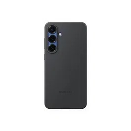 Samsung Coque originale en silicone pour Galaxy S25 Plus, protection optimale antichoc, finition mate douce au toucher, compatible sans fil Qi