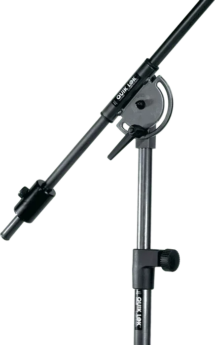 QUIKLOK Support de microphone girafe télescopique studio gran longitud avec roues