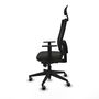 Chaise de Bureau avec Appui-tête Piqueras y Crespo 1D066G1 Noir