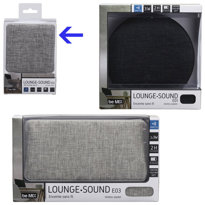 Be Mix Haut-parleur Bluetooth 9,5x9,5x4,5 cm