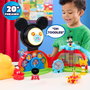 Just Play Playset Clubhouse Friends Mickey Mouse 38449 - 16 pièces avec 3 figurines, lumières et sons, multilingue, +3 ans