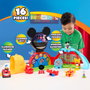 Just Play Playset Clubhouse Friends Mickey Mouse 38449 - 16 pièces avec 3 figurines, lumières et sons, multilingue, +3 ans