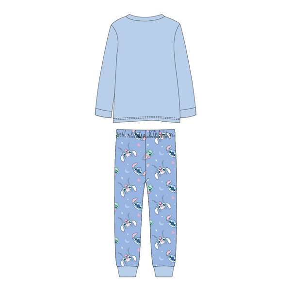 Cerdá Pyjama Long en Jersey Single Stitch pour Adolescent 14 Ans - Taille 14 Ans - Bleu