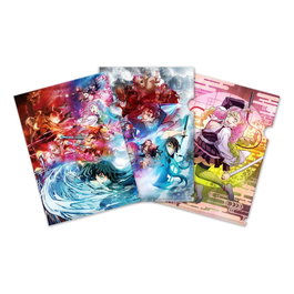 Sakami Merchandise Demon Slayer: Kimetsu no Yaiba set 3 pochettes transparentes 01
