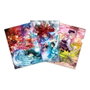 Sakami Merchandise Demon Slayer: Kimetsu no Yaiba set 3 pochettes transparentes 01