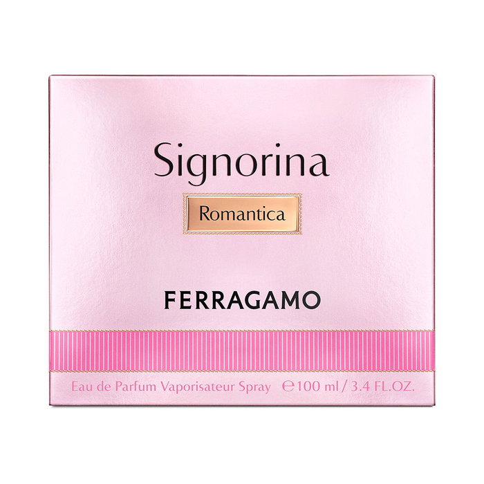 Salvatore Ferragamo Signorina Romantica Eau de Parfum Vaporisateur 100 ml - Parfum Floral Oriental aux Notes de Cassis, Fleur d'Oranger et Vanille