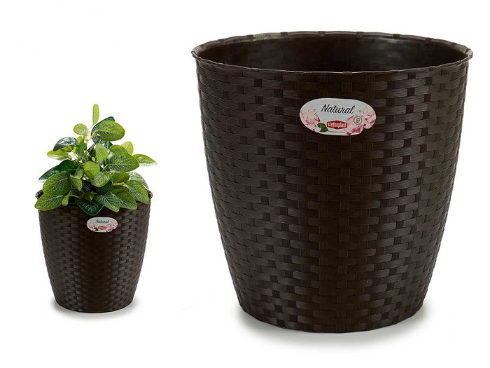 Stefanplast Pot Naturel Intérieur Extérieur 29 cm Diamètre Chocolate 29x26x29 cm (Set de 6) Stefanplast Pot Naturel Intérieur Extérieur 29 cm Diamètre Chocolate 29x26x29 cm (Set de 6)