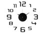 Giftdecor Horloge Adhésive 35 cm Brillante Noir Plastique EVA PET PP (Set de 12)