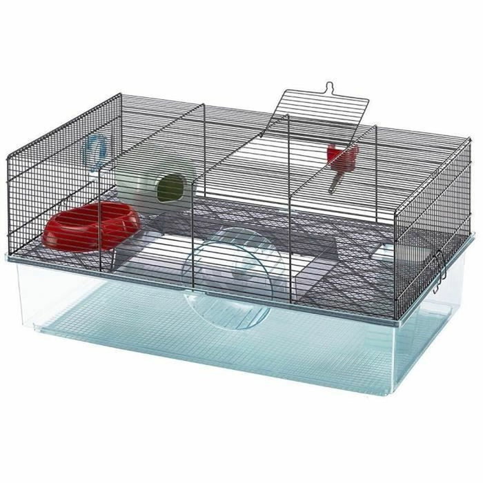 Ferplast Cage Favola noire avec hauteur de plateau haute