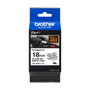 Brother Ruban Laminé TZe-FX241 18mm x 8m Noir sur Blanc