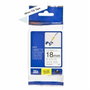 Brother Ruban Laminé TZe-FX241 18mm x 8m Noir sur Blanc