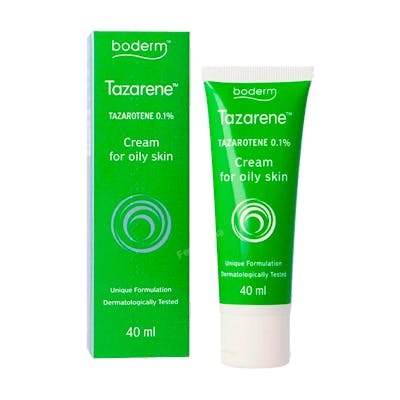 BODERM Tazarene 0,1% 40 Ml - Crème pour la peau BODERM Tazarene 0,1% 40 Ml - Crème pour la peau