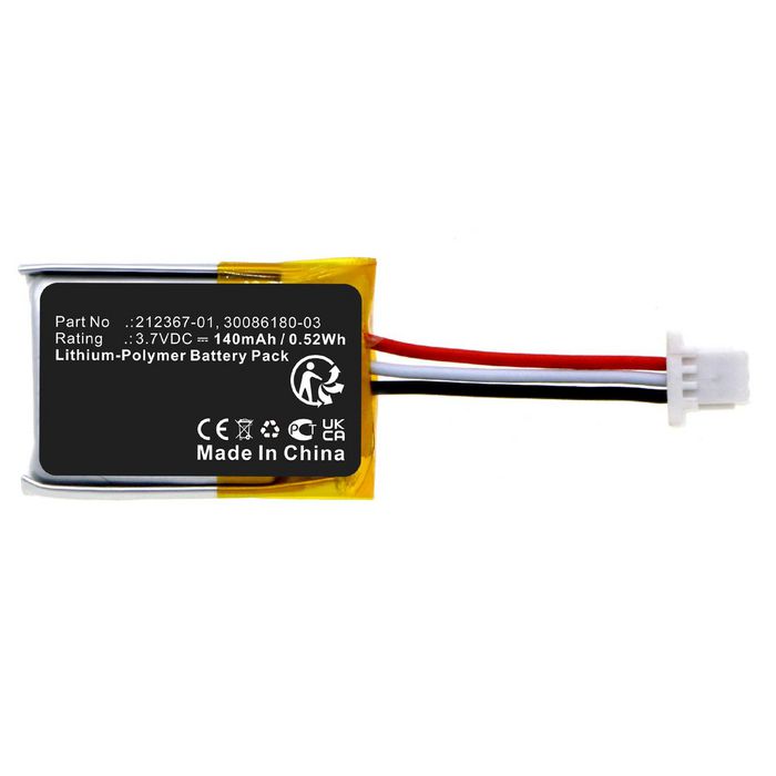 CoreParts Batterie pour Casque Sans Fil Plantronics, 140mAh 3,7V, Noir CoreParts Batterie pour Casque Sans Fil Plantronics, 140mAh 3,7V, Noir
