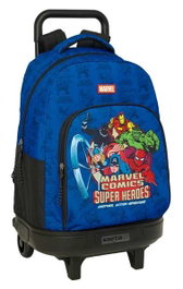 Safta Mochila à roulettes compact extensible Avengers 33x45x22cm