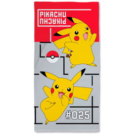Pokémon Toalie Pikachu en Coton 100% Taille 140 x 70 cm