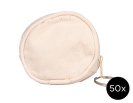 Innspiro Lot de 50 monnaies rondes en coton 8,5x3 cm