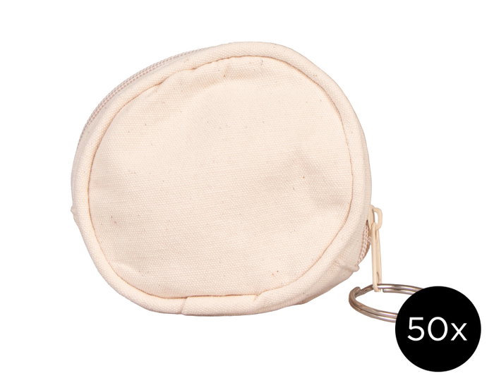 Innspiro Lot de 50 monnaies rondes en coton 8,5x3 cm Innspiro Lot de 50 monnaies rondes en coton 8,5x3 cm