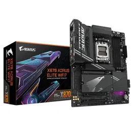 GIGABYTE Carte mère ATX X870 A ELITE WiFi 7 (AMD AM5) avec Bluetooth 5.3 et connecteurs haute vitesse