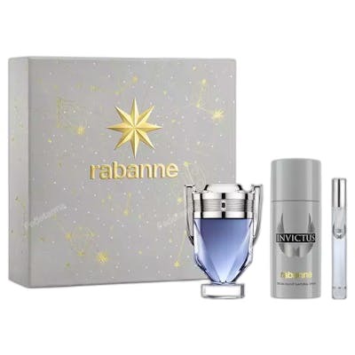 Paco Rabanne Invictus Coffret 3 Pièces Eau de Toilette et Déodorant
