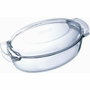 Pyrex Cocotte Ovale en Verre Borosilicate 5,8L