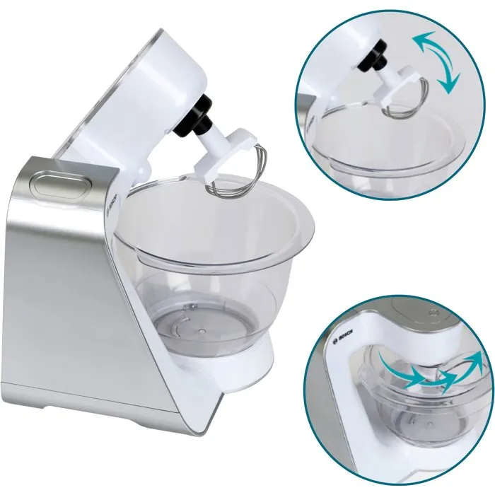 KLEIN 9234 Robot de cuisine électronique pour enfant sous licence Bosch - Jouet d'imitation avec fouet amovible et 2 vitesses - Dès 3 ans