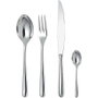 Alessi Caccia Service de couverts 24 pièces Argenté