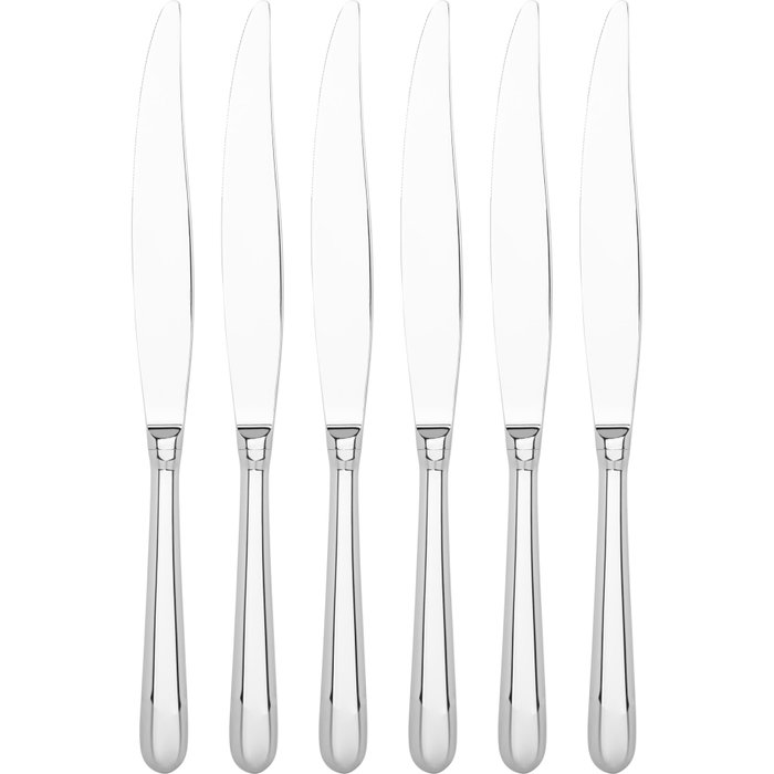 Alessi Caccia Service de couverts 24 pièces Argenté