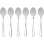 Alessi Caccia Service de couverts 24 pièces Argenté