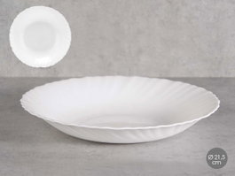 Vivalto Assiette Creuse Classique Opal 21,5 cm Blanc (Set de 24)