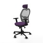 Piqueras y Crespo Chaise de Bureau Jorquera avec Appui-tête Violet
