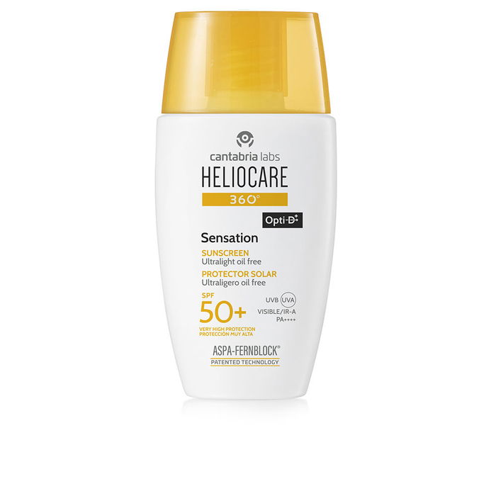Heliocare Crème Solaire Sensation 360º SPF50+ 50 ml - Protection Visage UVA/UVB, Waterproof, Non Comédogène Heliocare Crème Solaire Sensation 360º SPF50+ 50 ml - Protection Visage UVA/UVB, Waterproof, Non Comédogène