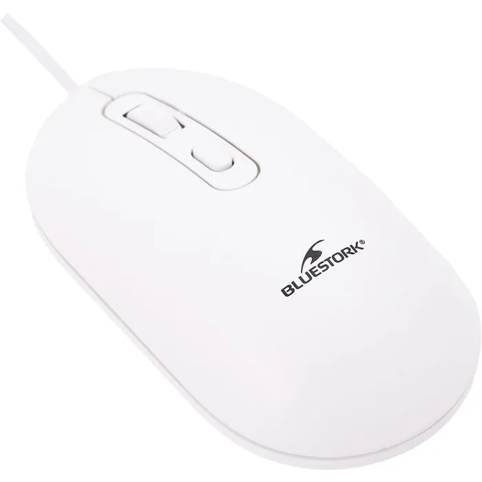 Bluestork Pack Clavier et Souris Filaire Compatible Mac KB Mac - Touches Concaves Silencieuses, 13 Raccourcis Multimédia, Adaptateur USB/USB-C - Blanc Bluestork Pack Clavier et Souris Filaire Compatible Mac KB Mac - Touches Concaves Silencieuses, 13 Raccourcis Multimédia, Adaptateur USB/USB-C - Blanc