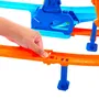 Hot Wheels Piste à Double Boucle Looping Cyclone avec Lanceur Multivoitures pour Cascades et Courses - Modèle Hw