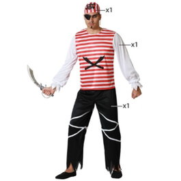 Disfraz Pirata Bucanero Hombre Adulto Rouge XS-S