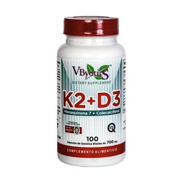 Vbyotics Vitamine K2+D3 100 perles de 700mg