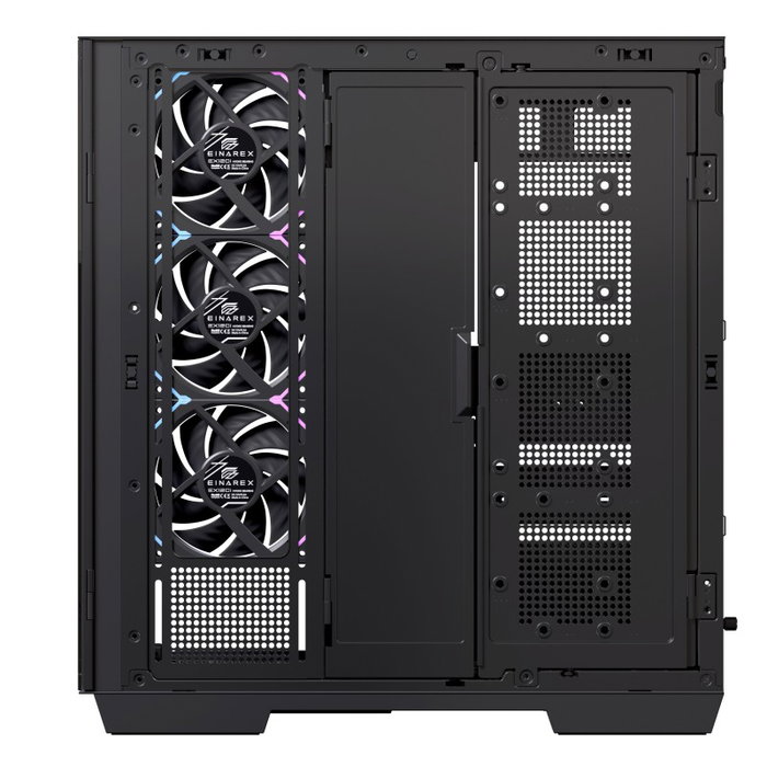 Einarex Z1K RGB Black Boîtier Gaming Midi Tower avec Verre Trempé et RGB