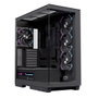 Einarex Z1K RGB Black Boîtier Gaming Midi Tower avec Verre Trempé et RGB