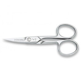 Tres Claveles Ciseaux pour ongles courbe en acier inoxydable 10 cm