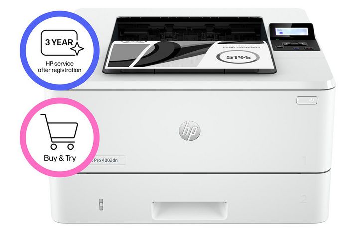 HP LaserJet Pro 4002dn Imprimante Laser Recto-Verso Blanc HP LaserJet Pro 4002dn Imprimante Laser Recto-Verso Blanc
