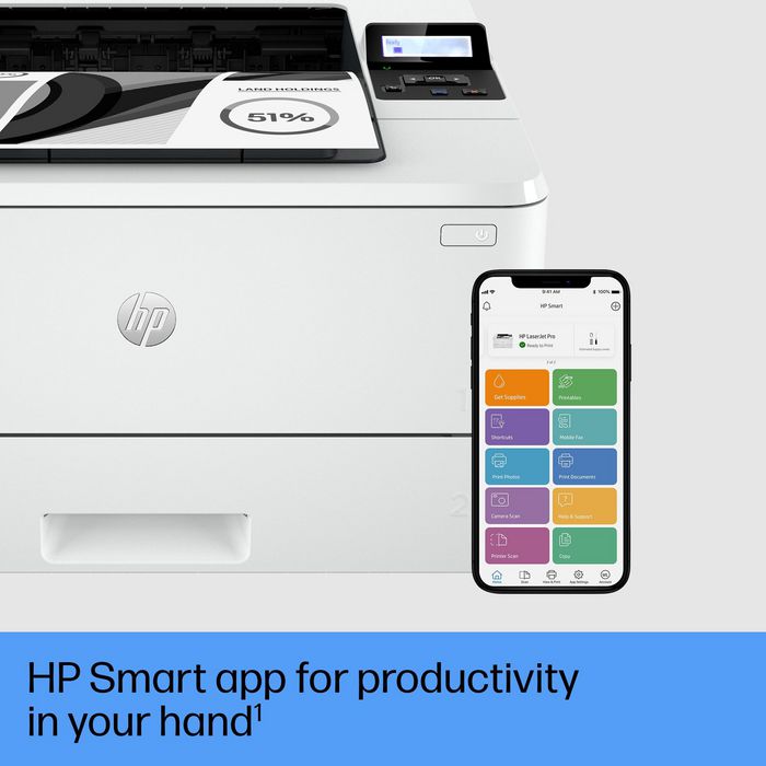 HP LaserJet Pro 4002dn - Imprimante laser monochrome réseau avec recto-verso automatique - Jusqu'à 40 ppm