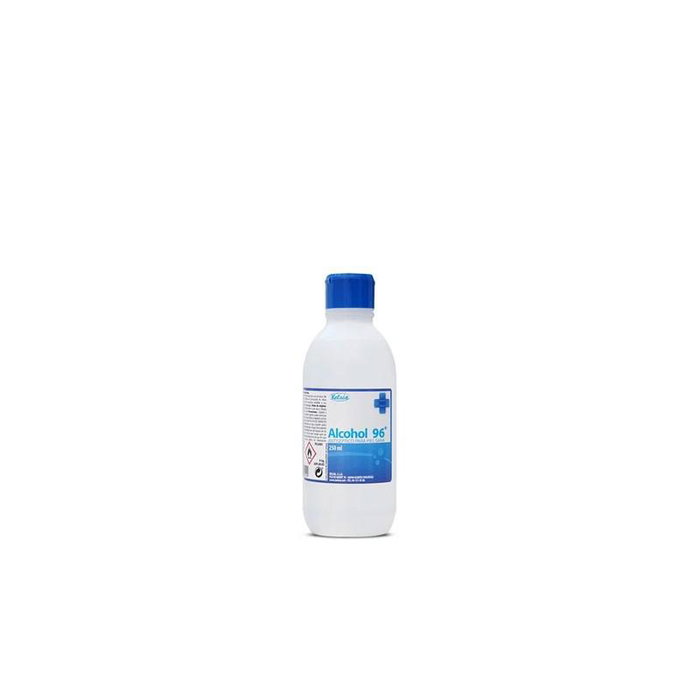 Kelsia - Alcool Éthylique Antiseptique 96° 250 mL, pour peau saine, 68.47% p/p, Registre Désinfectant AEMPS 941DES Kelsia - Alcool Éthylique Antiseptique 96° 250 mL, pour peau saine, 68.47% p/p, Registre Désinfectant AEMPS 941DES