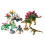 PLAYMOBIL Camp de Recherche Dinosaures avec Véhicule Tout-Terrain, Stegosaurus et Deinonychus - Set 71523 - Figurines 4+ Ans - Multilingue (EN, FR, DE, IT, PT, ES)