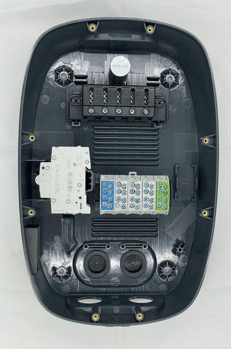 Charge Amps Dawn - Kit d'installation avec bloc de jonction et disjoncteur MCB pour borne de recharge