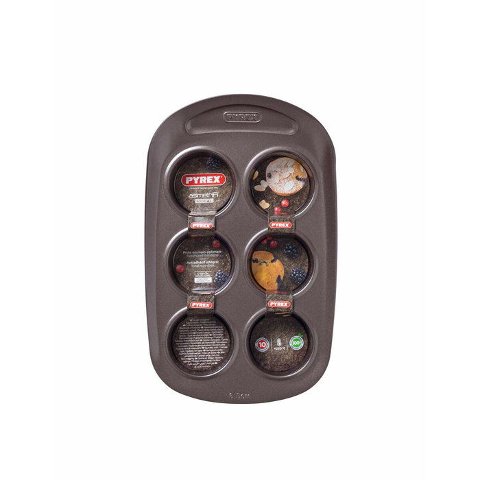 Pyrex Moule à muffins 6 cavités Marron