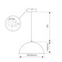 GSC Evolution Lampe de plafond suspendue Série Abala E27 Ø400mm Bleu