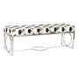 DKD Home Decor Banquette Blanc Marron Noir Argenté Acier