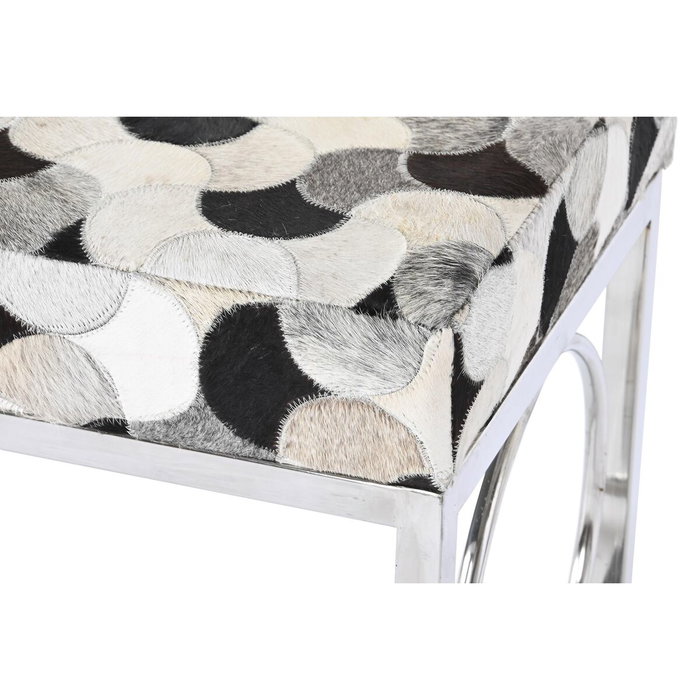 DKD Home Decor Banquette Blanc Marron Noir Argenté Acier